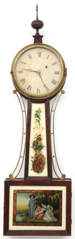 19th Century Weight Driven Banjo Clock