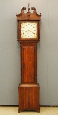 English Oak Grandfather clock