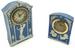 Lot of 2 Blue Jasperware-Type Clocks.