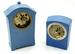 Lot of 2 Blue Jasperware-Type Clocks.