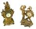 Lot of Two Antique Metal Cherub Clocks.
