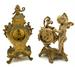 Lot of Two Antique Metal Cherub Clocks.