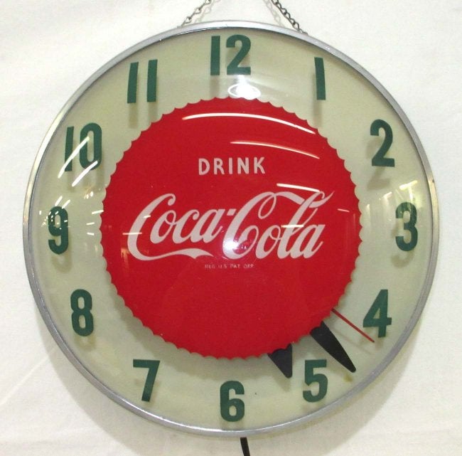 Coca -Cola” Sawtooth Adv. Clock