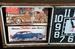 Action Ad Neon Clock w/Car Flip Cards