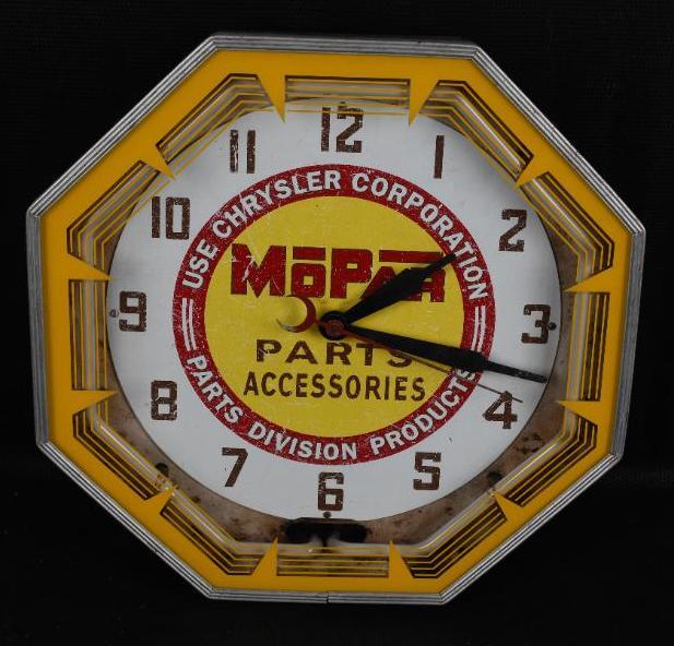 Mopar Parts Accessories Octagon Neon Clock