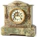 An Ansonia Onyx Mantel Clock