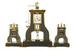 3 Piece French Industrial Steam Hammer Clock