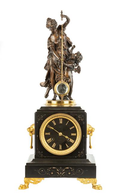 French Mystery Clock 19th Century