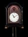 Japanese Ebonized Cased Lantern Clock with Gourd-Form Weight