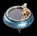 Swiss Enameled Silver Figural Mystery Clock, Hase