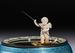 Swiss Enameled Silver Figural Mystery Clock, Hase