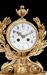 French Gilt Bronze and Marble Clock, Charles Hour, Retailed by Tiffany & Co.