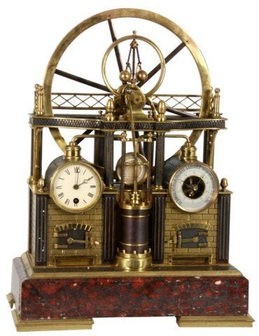 French Industrial Steam Clock