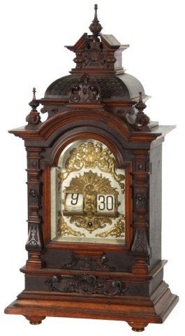 Lenzkrich Flip Dial Mantle Clock