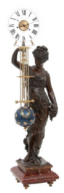 Houdin Figural Mystery Swinger Clock