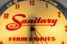 Sanitary Farm Dairies Lighted Clock