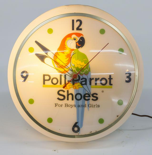 Polly-Parrot Shoes Lighted Clock