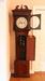 Circa 1800 Flame Mahogany Sheraton Long Case Clock