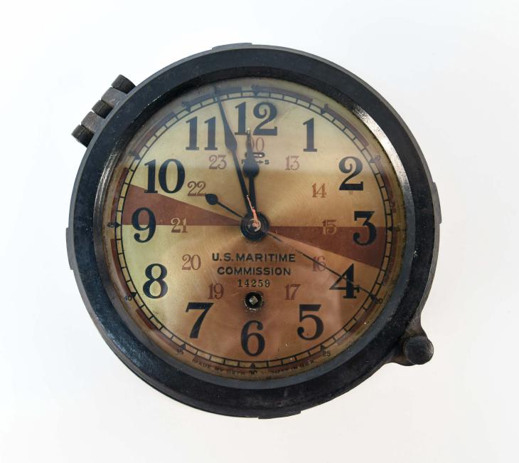 SETH THOMAS WWII SHIPS RADIO ROOM CLOCK