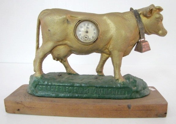 “St. Charles Evaporated Cream” Cow Clock