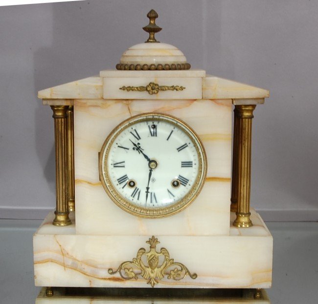 French Empire style Ansonia Mantel Clock