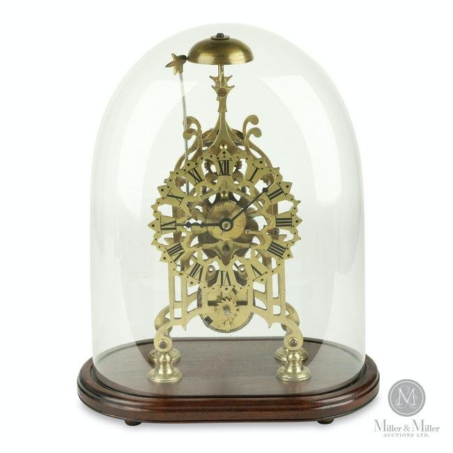 19th Century English Skeleton Clock