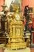 Late 18 C French Dore bronze & opaline mantel clock