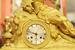 19 C Dore bronze mantle clock, Silk thread