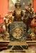 19 C Dore bronze mounted marble mantel clock with