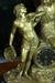 19th century high quality bronze clock, singed