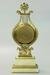 19th Century Dore Bronze Clock With Carrera Marble base