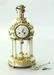 19th Century Dore Bronze And Carrera Marble Clock Set