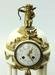19th Century Dore Bronze And Carrera Marble Clock Set