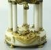 19th Century Dore Bronze And Carrera Marble Clock Set