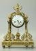 Early 19 C Dore Bronze Clock With Carrara Marble Base