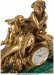A Large French Gilt Bronze Clock on a Malachite