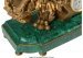 A Large French Gilt Bronze Clock on a Malachite