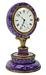 Antique Russian Art Deco Charoite Guilloche Clock