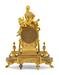 A French Gilt Bronze Figural Mantel Clock