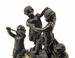 A French Gilt and Patinated Bronze Figural Mantel Clock