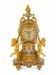A French Gilt Bronze and Champleve Figural Mantel Clock
