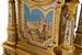 A French Gilt Bronze and Painted Porcelain Clock