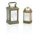A French lacquered brass carriage clock late 19th
