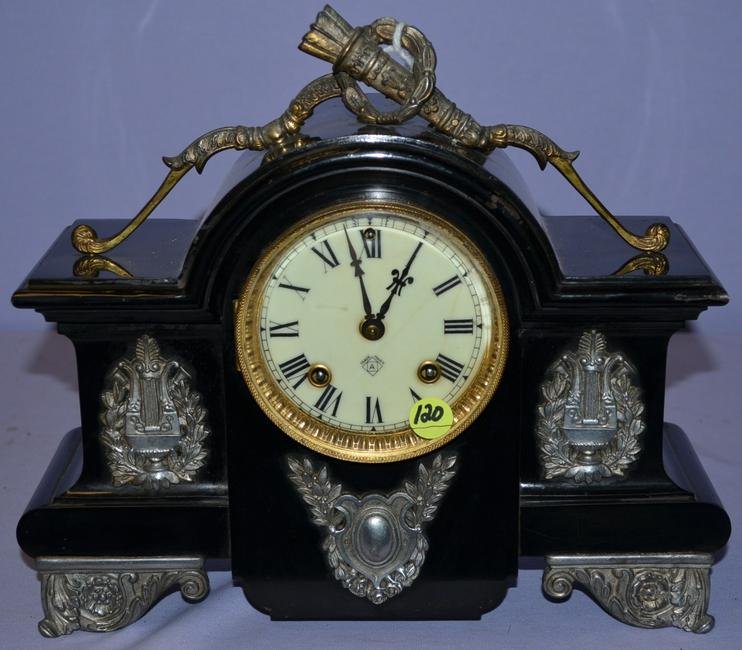 Ansonia Iron Case Mantle Clock