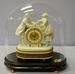 Antique French Parian and Ornate Metal Figural Clock