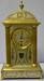 Antique Brass and Metal Calendar Shelf Clock Signed H.A