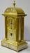 Antique Brass and Metal Calendar Shelf Clock Signed H.A
