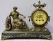 Antique Statue Clock w/ Seated Woman Figure
