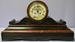 Large French Black and Red Marble Shelf Clock