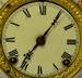 Antique Ansonia "La Somme" Cobalt & Floral China Clock